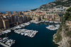 MONACO: Le port de Fontvielle depuis la rue Sainte-Barbe.