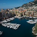 MONACO: Le port de Fontvielle depuis la rue Sainte-Barbe.