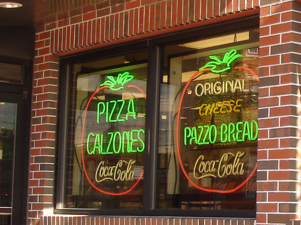 Pizza & Coca-cola  /  Portland, Maine  USA - 11 octobre 2009