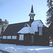 Petite chapelle / Small chapel  - Saranac Lake area / Région du Lac Saranac  NY. États-Unis / USA -  6 mars 2010