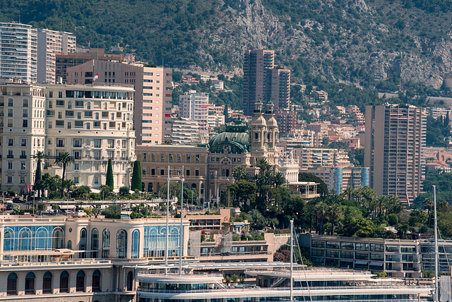 MONACO: Vue du Casino depuis le rocher.