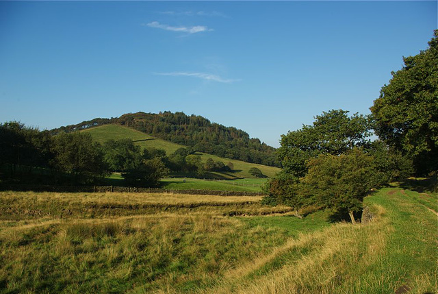 Shire Hill from Mossy Lea Farm