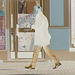 Expresso swedish boy in white sneakers /  Jeune homme suédois en espadrilles blanches -   Ängelholm / Suède - Sweden - 23-10-2008 -  Négatif