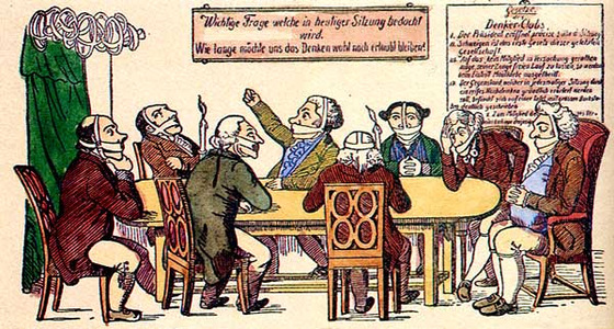 pensuloklubo (germana karikaturo el 1819)