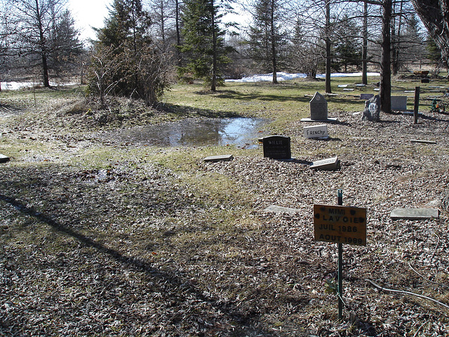 Cimetière pour animaux  /  Pet cemetery  - Mon Repos /   Dans ma région - in my area.  Québec, Canada /    16 mars 2010 - Photo originale / Original picture