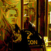 Falcon reflexion mature Lady in black gleaming boots /  Dame suédoise et mature en bottes noires et luisantes -  Ängelholm / Suède - Sweden - 23 octobre 2008-  Sepia postérisé