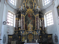 20070426 0240DSCw [D~VS] Altar, Stadtkirche St. Johann, Donaueschingen
