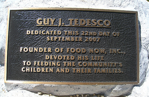 Tedesco Park Plaque (5638)