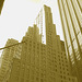 Perspective grimpante / Climbing perspective -  New-York city.  Juillet 2008-  Version éclaircie et sépiatisée