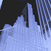Perspective grimpante / Climbing perspective -  New-York city.  Juillet 2008 - Sepia en effet de négatif
