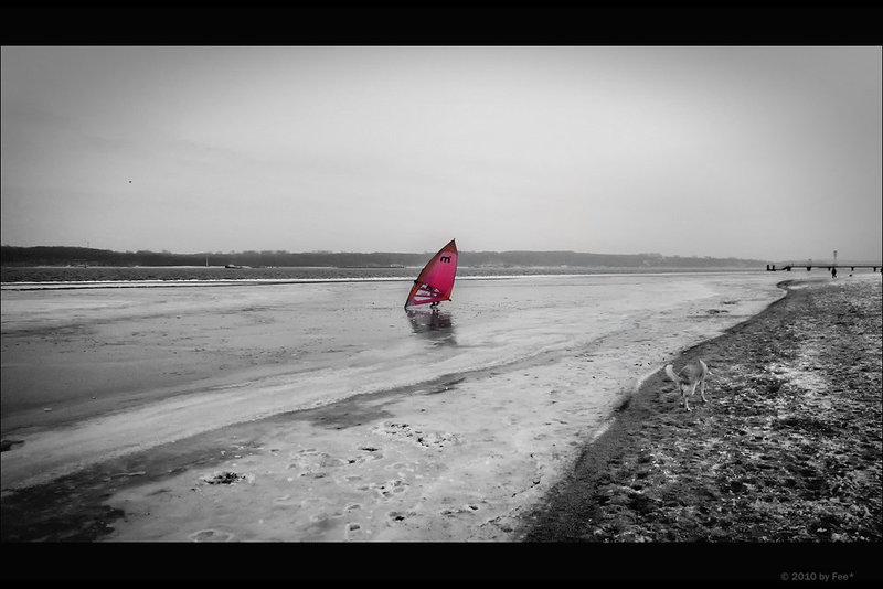 Ice sailing