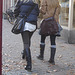 Déesses suédoises / MQ Swedish Booties walking on autumn leaves /    Ängelholm / Suède - Sweden.  23 octobre 2008