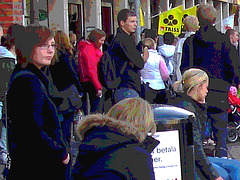 Frisör bus stop /  Ängelholm - Suède / Sweden.  23 octobre 2008-  Version postérisée