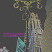 Steve Flanders square /  New-York city - Juillet 2008 - Contours de couleurs en négatif