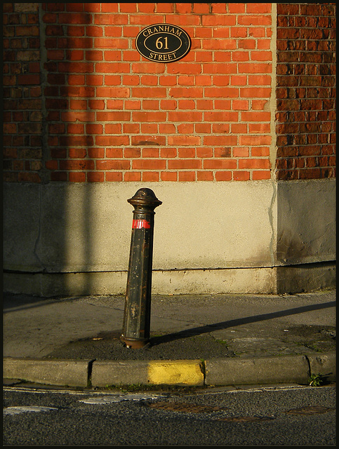 sunlit bollard