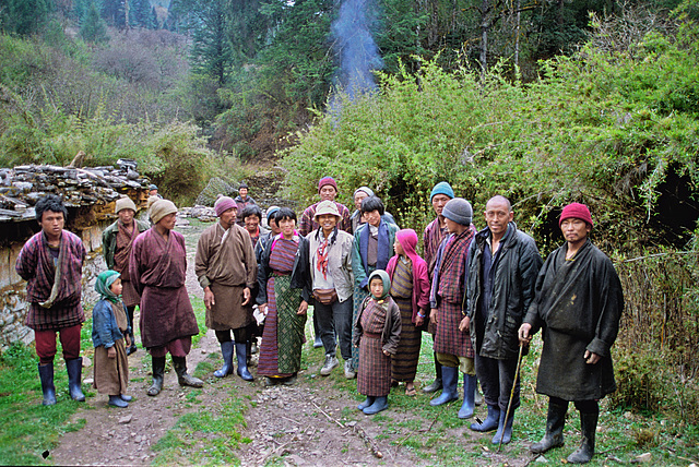 Villagers from Ujen Chholeng