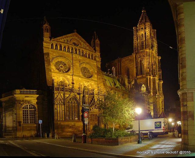 Strasbourg :la Cathédrale 32 (la nuit )