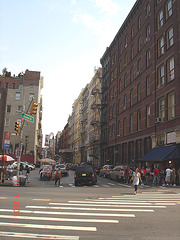 Greene & Canal streets corner  /  New-York city - Juillet 2008