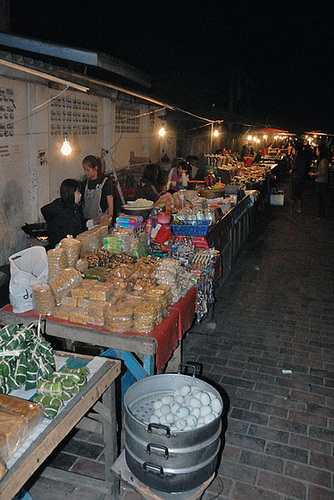The food line at the night market