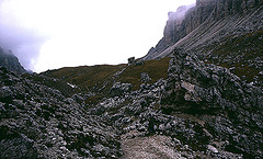 Alpen-5-054-81aw Aufstieg zum Plattkofel