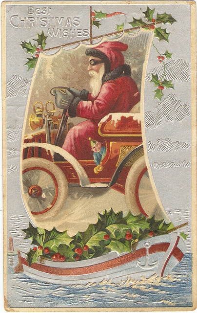 Motoring Santa