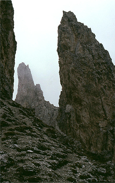 Alpen-5-060-81aw Aufstieg zum Plattkofel