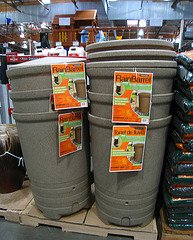 Rain Collection Barrels at Costco in Azusa (5648)