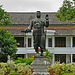 Statue of Sisavang Vong on the palace grounds