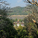 Panorama view from the Phu Si hill steps