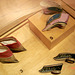 Unusual footwears for the former Chinese Lotus Foot /  Bata Shoe Museum - Toronto, Canada.  3 juillet 2007