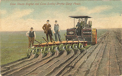 Case Steam Engine and Case-Sattley Engine Gang Plows