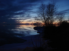 Coucher soleil au belvédère /  Viewpoint sunset  - Dans ma ville / Hometown -  2 mars 2010  - Photo originale