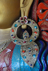 Maitreya Buddha detail, Thikse