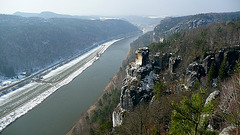 Impressionen von einem Spätwintertag auf der Bastei 2010