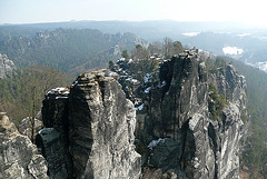 Impressionen von einem Spätwintertag auf der Bastei 2010