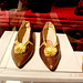 Sexy flat shoes with embroidery and sweet adornment /  Bata shoe museum / Toronto, Canada - 3 juillet 2007