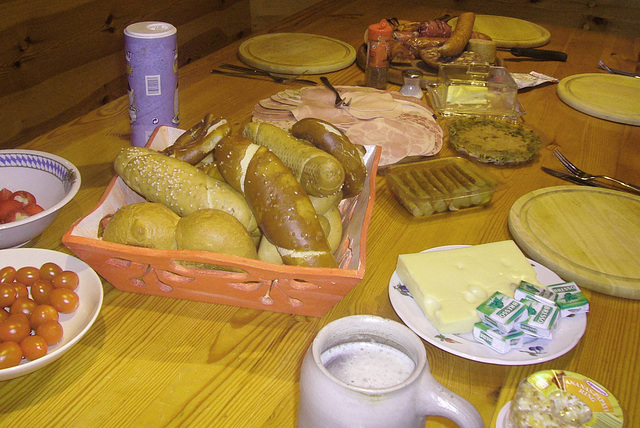 Brotzeit für Gäste