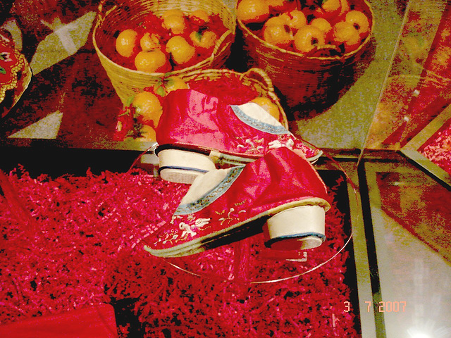 Red and pretty - Bata Shoe Museum- Toronto, Canada- July 2007.