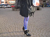 La Dame blonde Hoss Oss Fär en bottines sexy à talons hauts /  -  Hoss Oss Fär Swedish blond mature in short high-heeled Boots