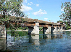 20070503 0405DSCw [D~SÄK] Holzbrücke, Rhein, Bad Säckingen