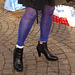La Dame blonde Hoss Oss Fär en bottines sexy à talons hauts /  -  Hoss Oss Fär Swedish blond mature in short high-heeled Boots /  Ängelholm  /  Sweden - Suède.  23 octobre 2008