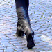 Dimani Swedish blond Lady in Dominatrix Boots /  Blonde suédoise en bottes à talons aiguilles -  Ängelholm / Suède - Sweden.   23-10-2008 -  Éclaircie