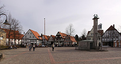 20100318 1729Ww [D~LIP] Salzhof, Paulinen Brunnen, Fachwerkhäuser, Bad Salzuflen