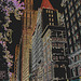 Bank of America eyesight /  New-York  city -  Juillet 2008 - Contours de couleurs en négatif