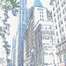 Bank of America eyesight /  New-York  city -  Juillet 2008 - Contours de couleurs