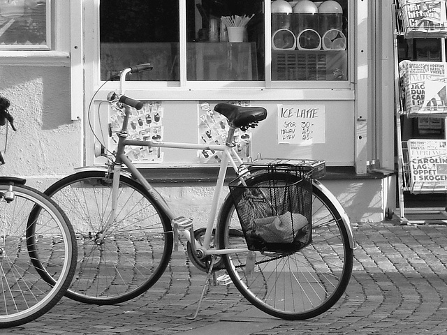 Direkten swedish bike /  Vélo suédois -  Ängelholm / Suède - Sweden.  23/10/2008 - N & B