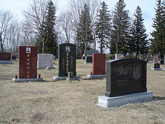 The Knowlton cemetery 1865 / Québec, CANADA -  28 mars 2010