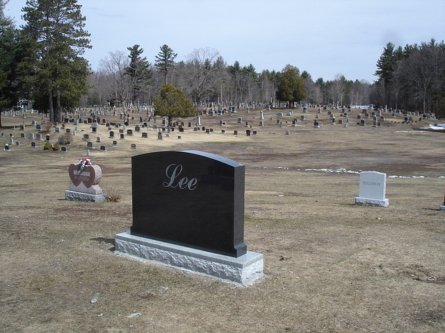 The Knowlton cemetery 1865 / Québec, CANADA -  28 mars 2010 - Lee
