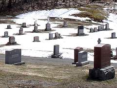 The Knowlton cemetery 1865 / Québec, CANADA -  28 mars 2010