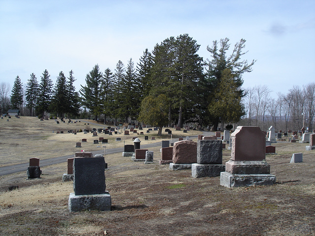 The Knowlton cemetery 1865 / Québec, CANADA -  28 mars 2010